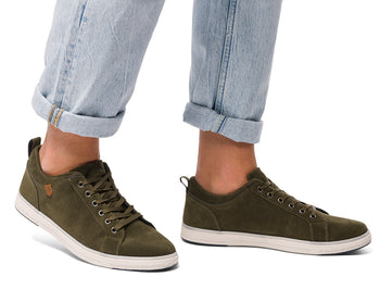 Sneakers verdi in tessuto da uomo Jog, Sneakers Uomo, SKU m114002168, Immagine 0